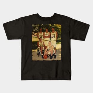 Fab Five - Vintage Design Of Basketball Kids T-Shirt